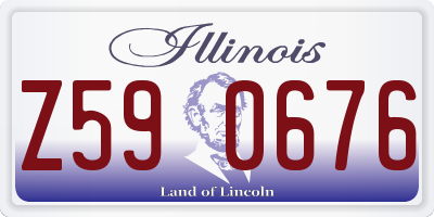 IL license plate Z590676