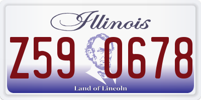 IL license plate Z590678