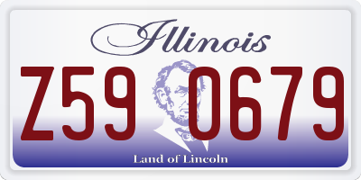 IL license plate Z590679