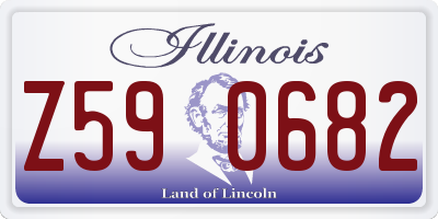 IL license plate Z590682