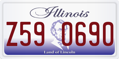 IL license plate Z590690