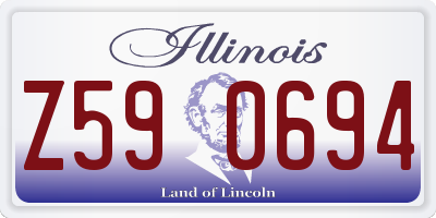 IL license plate Z590694