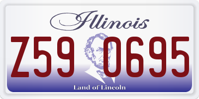IL license plate Z590695