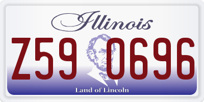 IL license plate Z590696