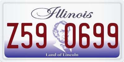 IL license plate Z590699