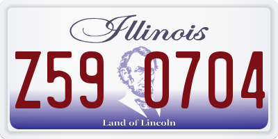 IL license plate Z590704