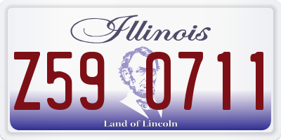 IL license plate Z590711