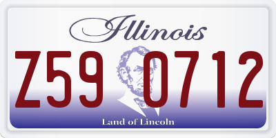 IL license plate Z590712