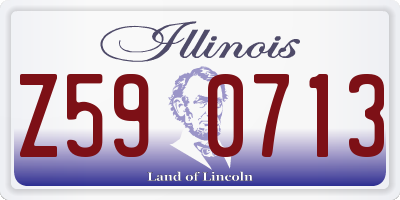 IL license plate Z590713