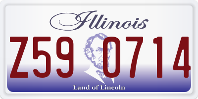 IL license plate Z590714