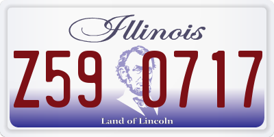 IL license plate Z590717
