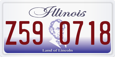 IL license plate Z590718