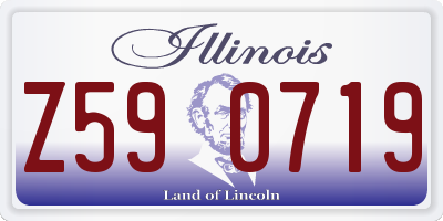 IL license plate Z590719