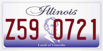 IL license plate Z590721