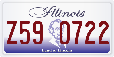 IL license plate Z590722