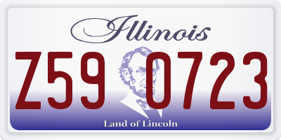 IL license plate Z590723