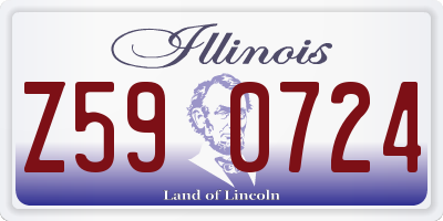 IL license plate Z590724