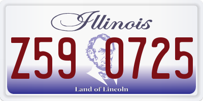 IL license plate Z590725