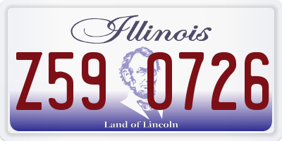 IL license plate Z590726