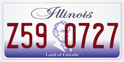 IL license plate Z590727