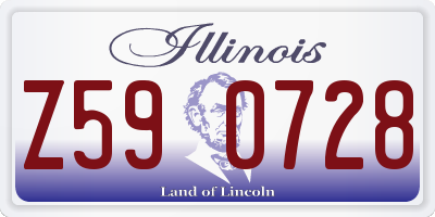 IL license plate Z590728