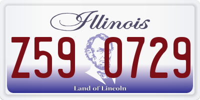 IL license plate Z590729