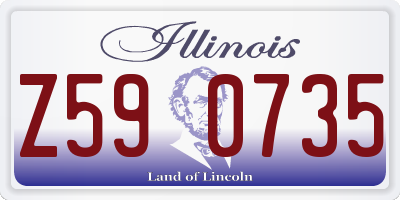 IL license plate Z590735