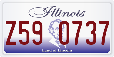 IL license plate Z590737