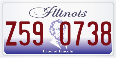 IL license plate Z590738