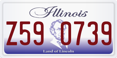 IL license plate Z590739