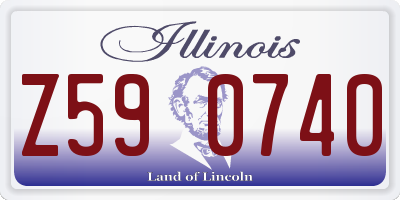 IL license plate Z590740