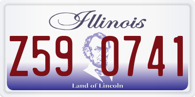 IL license plate Z590741