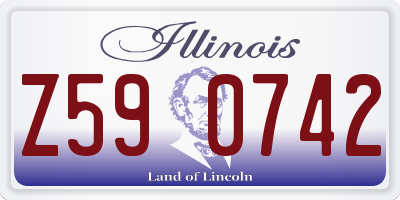 IL license plate Z590742