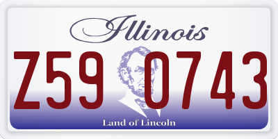 IL license plate Z590743
