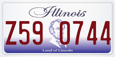 IL license plate Z590744