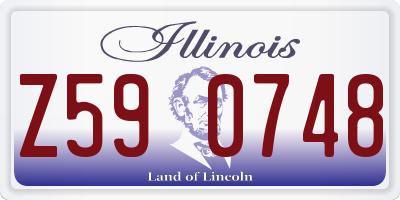 IL license plate Z590748