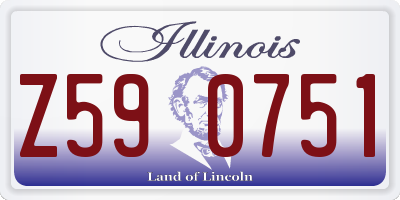 IL license plate Z590751