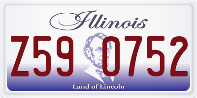 IL license plate Z590752