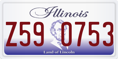 IL license plate Z590753
