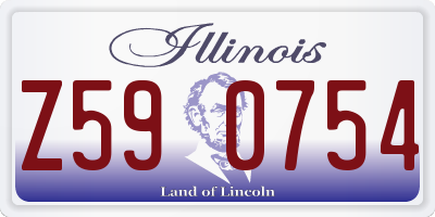 IL license plate Z590754
