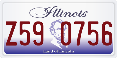 IL license plate Z590756