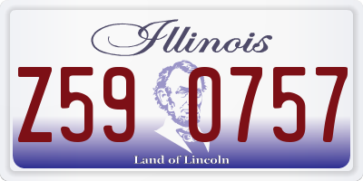 IL license plate Z590757