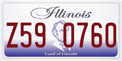 IL license plate Z590760