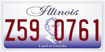 IL license plate Z590761