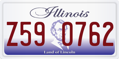 IL license plate Z590762