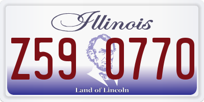 IL license plate Z590770