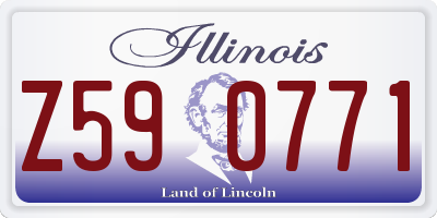 IL license plate Z590771