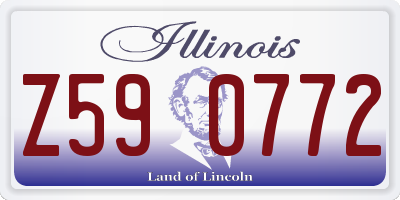 IL license plate Z590772