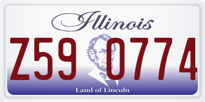 IL license plate Z590774