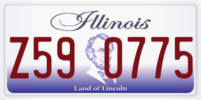 IL license plate Z590775